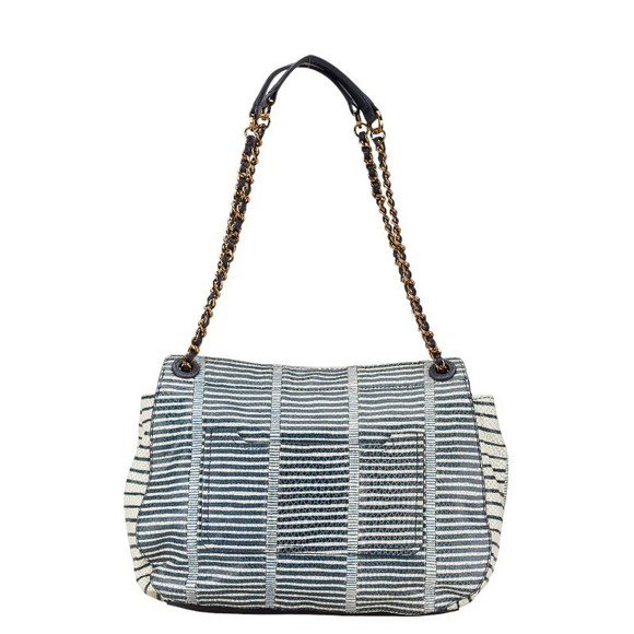 Other Tory Burch Python Embossed Leather Chain Shoulder Bag Leather Shoulder Bag - Picture 3 of 9